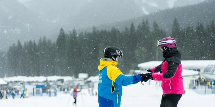 Privátna lekcia lyžovania alebo snowboardingu v Roháčoch alebo Zuberci