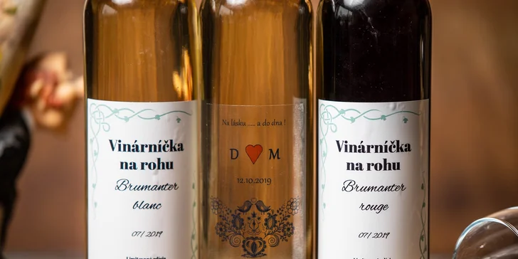 Originálne vína s vlastnou etiketou na svadbu či inú významnú udalosť