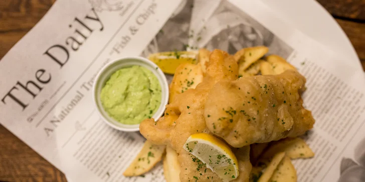 Fish&chips alebo steak z tuniaka s batátovými hranolčekmi