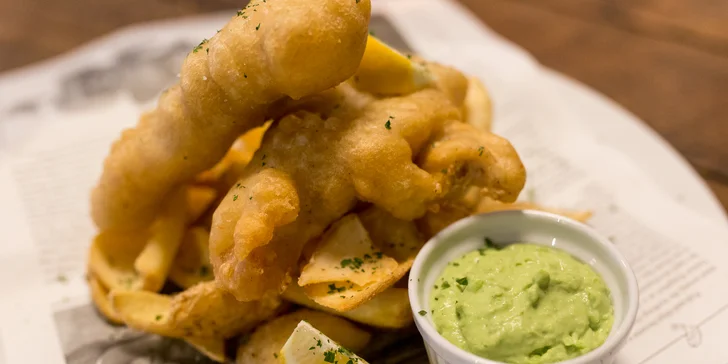 Fish&chips alebo steak z tuniaka s batátovými hranolčekmi