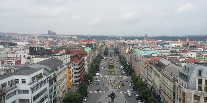 Praha ako na dlani: pobyt s raňajkami v blízkosti Václavského námestia