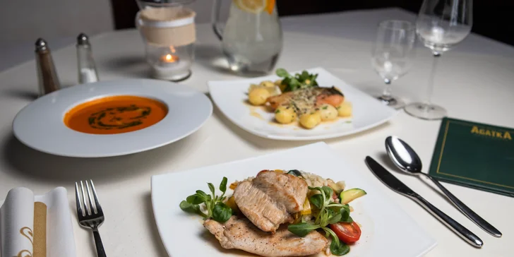 Exkluzívne menu pre 2 osoby v Hoteli Agatka