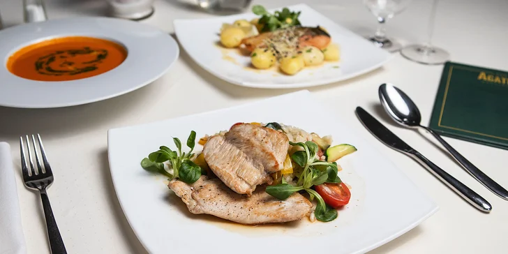Exkluzívne menu pre 2 osoby v Hoteli Agatka