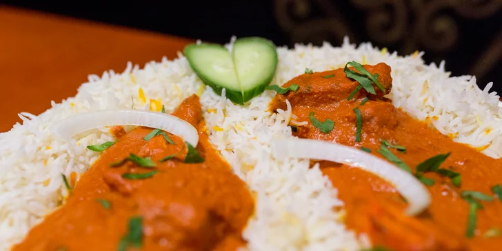 Chicken tikka masala alebo butter chicken s basmati ryžou