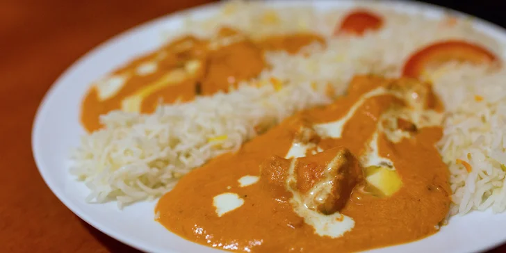 Chicken tikka masala alebo butter chicken s basmati ryžou