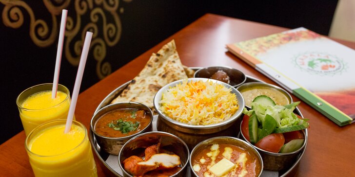 Vychutnajte si vo dvojici 3 druhy tanierov plných indických dobrôt
