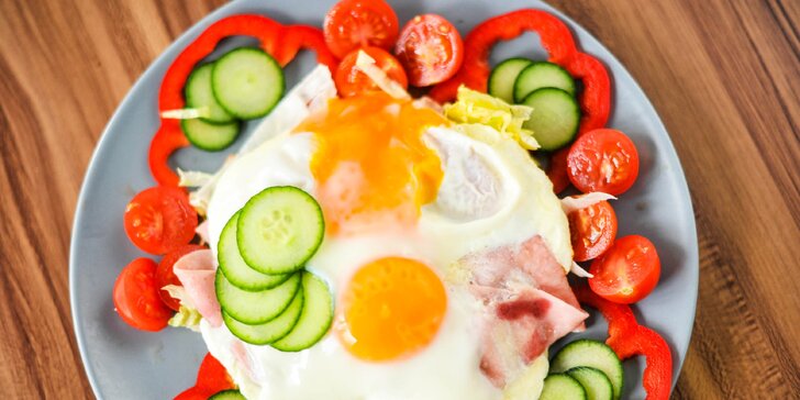 Vajíčkové raňajkové "take away" menu s čerstvým domácim pečivom