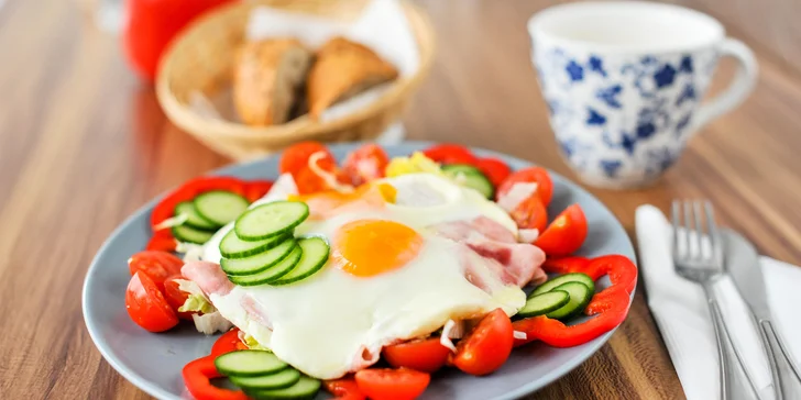 Vajíčkové raňajkové "take away" menu s čerstvým domácim pečivom