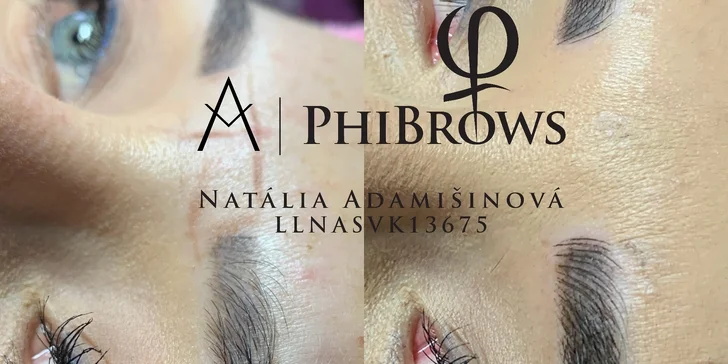 Nádherné obočie vďaka microbladingu technikou Phibrows