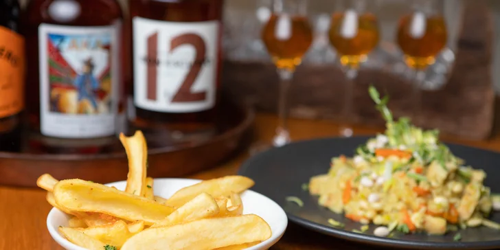 Degustácia rumov plus karibská špecialita na zahryznutie
