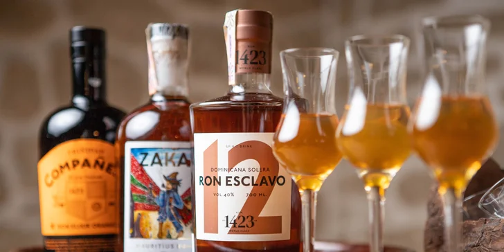 Degustácia rumov plus karibská špecialita na zahryznutie
