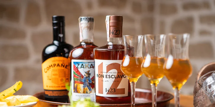 Degustácia rumov plus karibská špecialita na zahryznutie