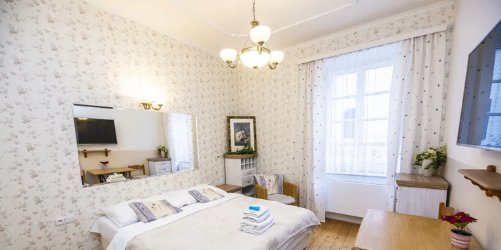 Romantika v centre Českého Krumlova: privátne wellness a raňajky s donáškou
