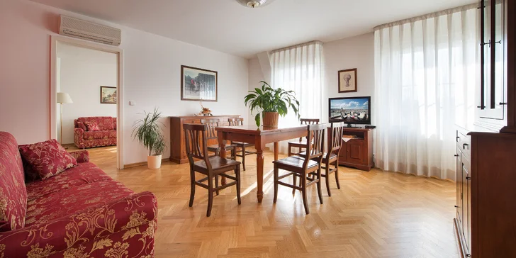 Luxusný pobyt v apartmáne v centre Prahy: bohaté raňajky i welcome drink