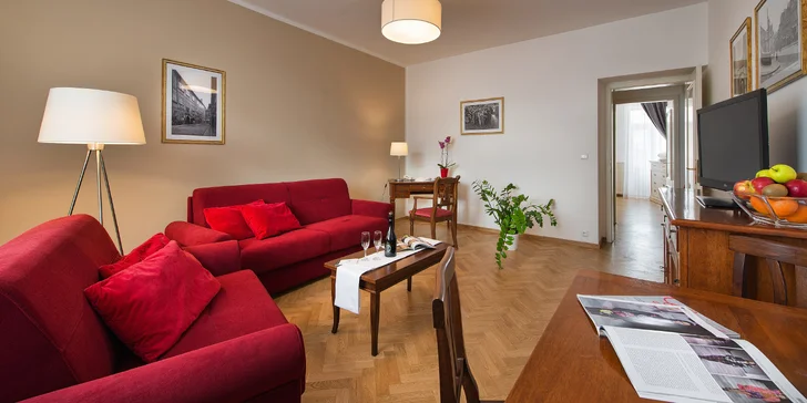 Luxusný pobyt v apartmáne v centre Prahy: bohaté raňajky i welcome drink