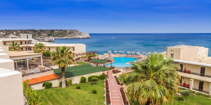 4* relax na Rhodose: hotel na pláži s bazénom a all inclusive