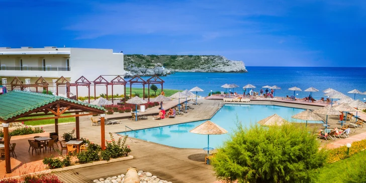 4* relax na Rhodose: hotel na pláži s bazénom a all inclusive