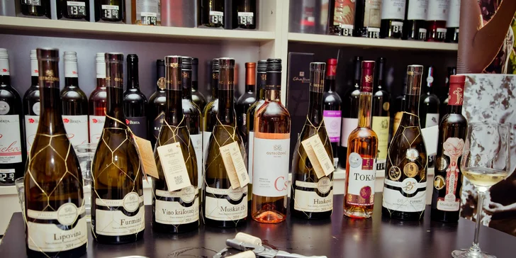 Degustácia lahodných slovenských vín aj s pochúťkovým tanierom