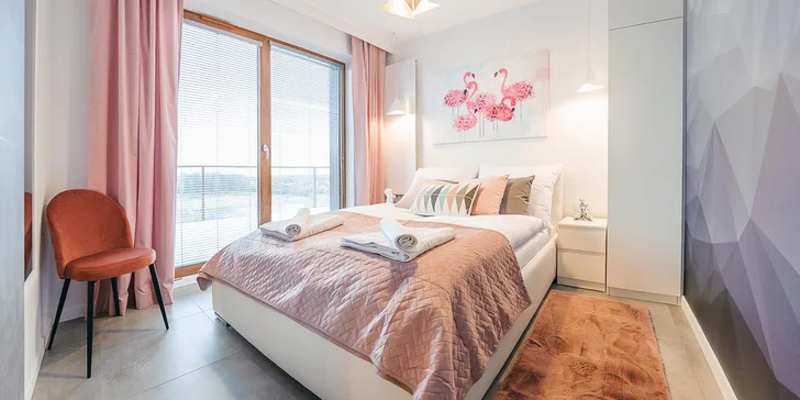 Nové apartmány v poľskom Kolobrehu: vybavená kuchynka, výhľad na more, bazén a sauna