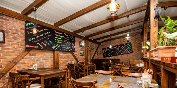 Mega burger menu alebo pizza podľa vlastného výberu