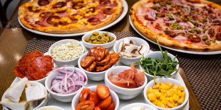 Mega burger menu alebo pizza podľa vlastného výberu