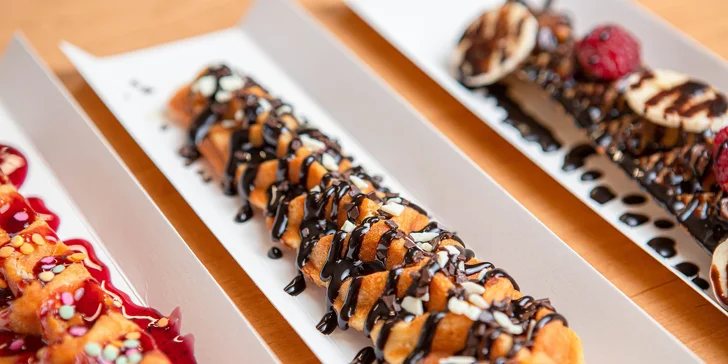 Čerstvé langoše alebo sladučké belgické waffle