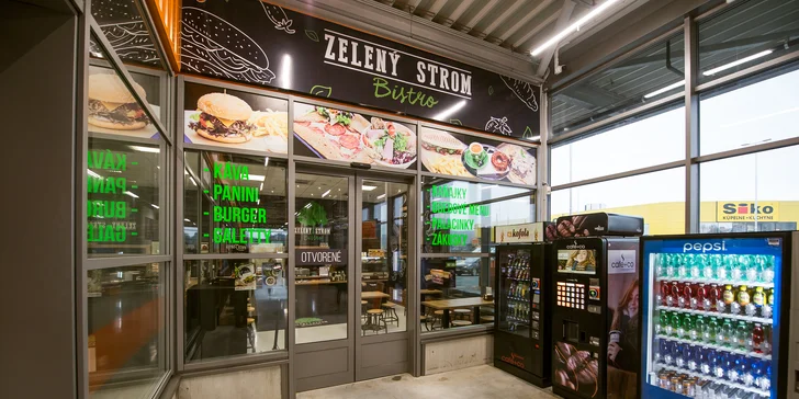 BIO hovädzie burger menu v bistre Zelený Strom