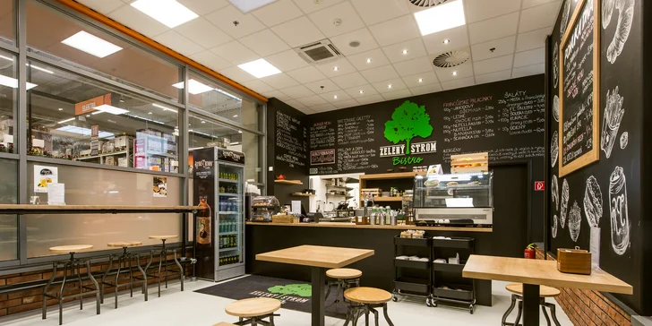 BIO hovädzie burger menu v bistre Zelený Strom