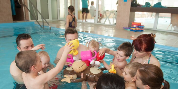 Plávanie a hry vo vode pre bábätká a deti do 3,5 roka