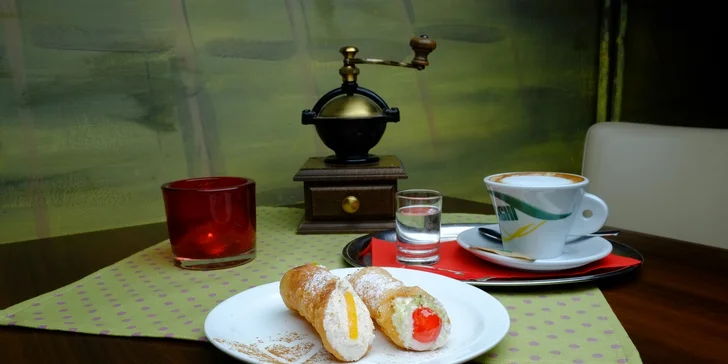Ochutnajte originálne talianske cannoli, brioche con gelato a lahodnú kávu!