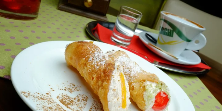 Ochutnajte originálne talianske cannoli, brioche con gelato a lahodnú kávu!