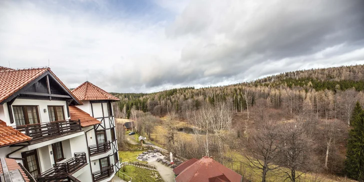 Priam nebeský relax s neobmedzeným wellness pod najvyššími vrcholkami Krkonôš