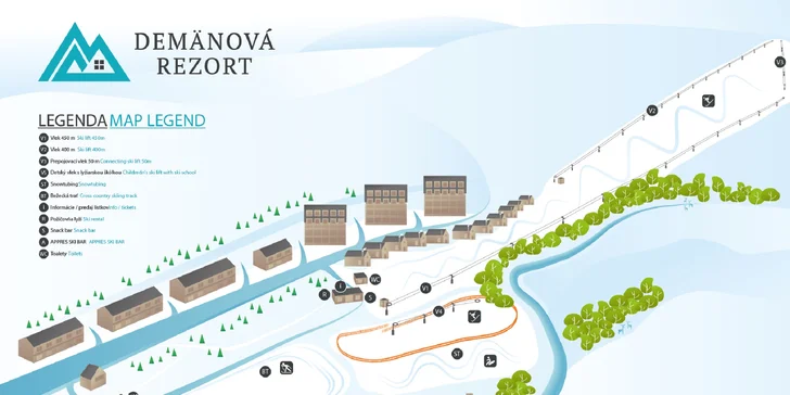 Zábava na svahu v SKI CENTRUM DEMÄNOVÁ - skipasy, požičovňa, inštruktor či vstup na bežkársku dráhu!