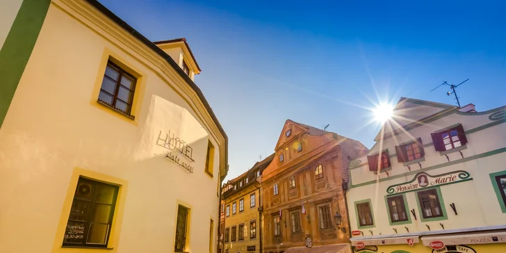 Pobyt v historickom centre Českého Krumlova: raňajky, vstup do Squash-fitness centra