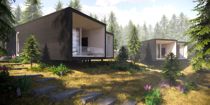 Dovolenka uprostred lesa v nových, unikátnych Bjornson Tree Houses*** s neobmedzeným exteriérovým wellness. Jedno alebo až dve deti do 10 r. zdarma!