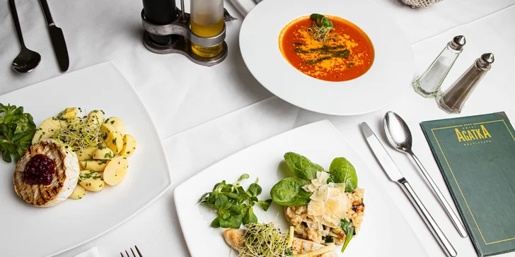 3-chodové menu Hotel AGATKA**** - rozvoz Bratislava, Senec, Pezinok