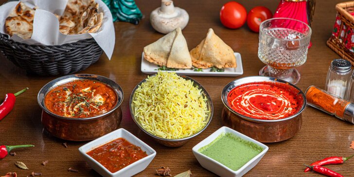 Indické 3-chodové menu na osobný odber v Punjabi Dhaba Prievozská