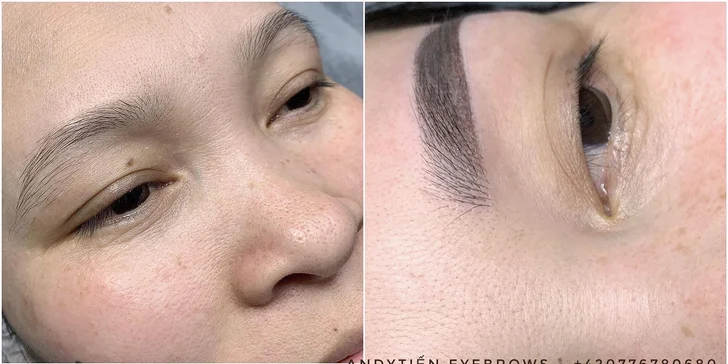 Krásne prirodzený permanentný makeup obočia