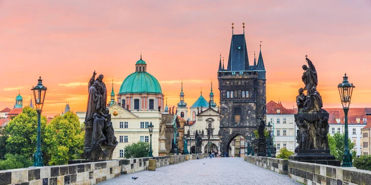 4 * pobyt v historickom centre Prahy s raňajkami aj romantickým menu v reštaurácii pri Karlovom moste