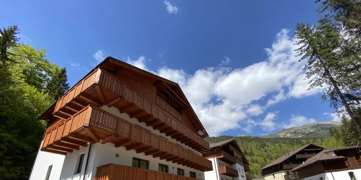 Pobyt v apartmánovom dome Večernica na južnej strane Chopku pre 4 - 6 osôb