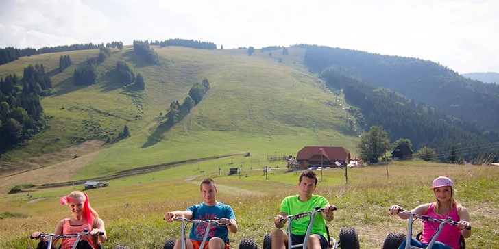 Zábavná adrenalínová jazda z Maliného Brda na horskej káre!