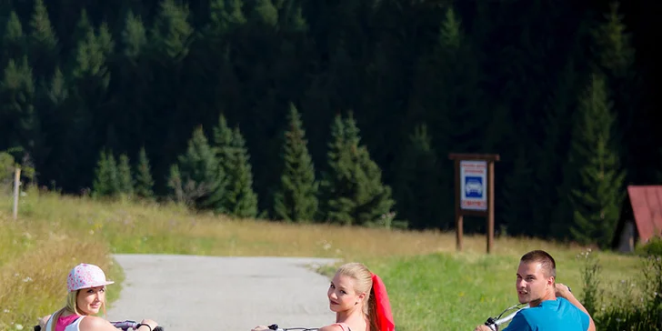 Zábavná adrenalínová jazda z Maliného Brda na horskej káre!