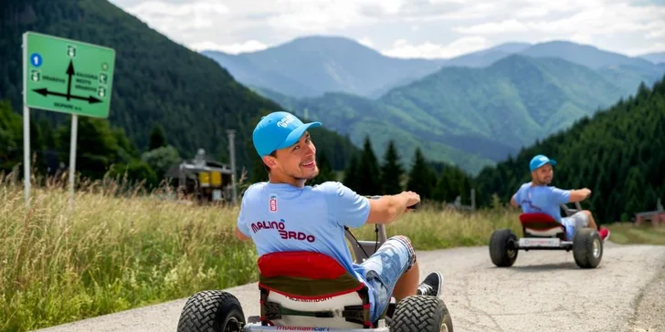 Zábavná adrenalínová jazda z Maliného Brda na horskej káre!