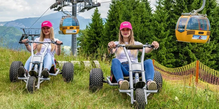 Zábavná adrenalínová jazda z Maliného Brda na horskej káre!