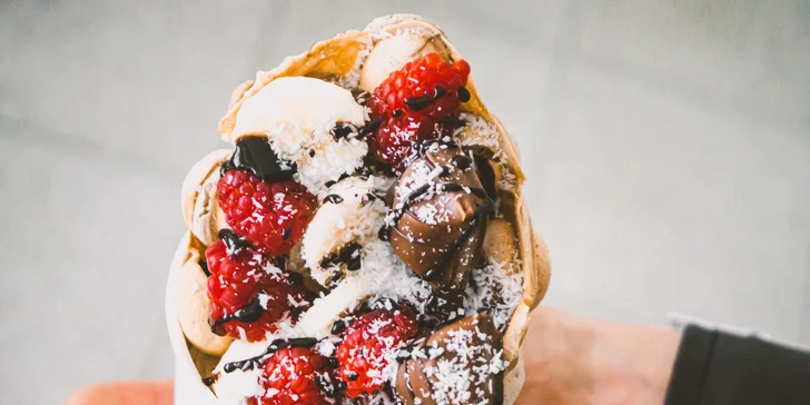 Vyskladajte si bubble waffle, waffle alebo slané či sladké palacinky