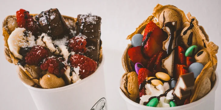 Vyskladajte si bubble waffle, waffle alebo slané či sladké palacinky
