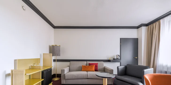 4* dizajnový hotel na dohľad od Pražského hradu: moderná izba a raňajky