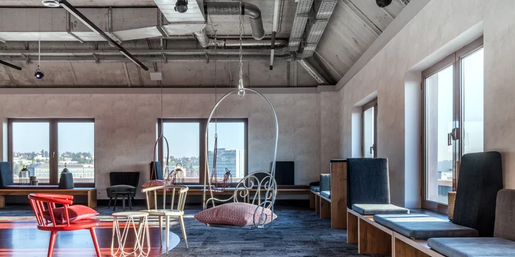 4* dizajnový hotel na dohľad od Pražského hradu: moderná izba a raňajky