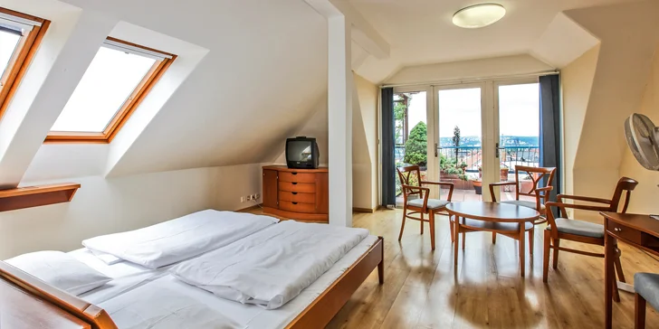 Královské Vinohrady až pre 6 osôb: moderný apartmán s kuchynkou, raňajky a vstup do sauny v cene