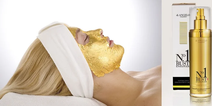 Luxusné ošetrenie pleti 24K zlatom alebo denné líčenie